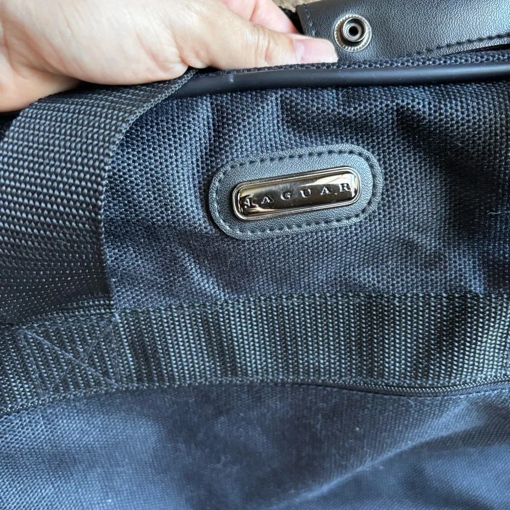 Vintage Jaguar carry-on luggage tote